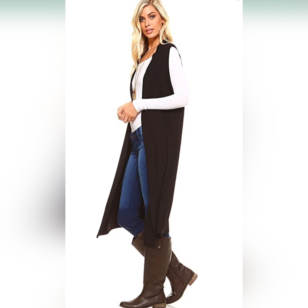Knee leghth Fever sweater vest - Picture 1 of 5